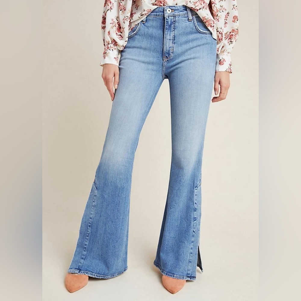 Anthropologie Pilcro And The Letterpress Ultra High Rise Bootcut Slim Jeans 28